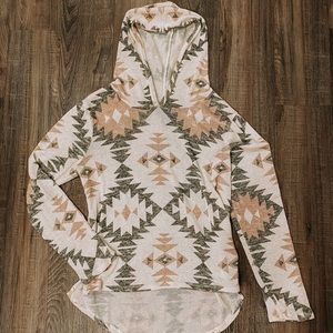 Tribal Pattern Light Weight Sweater